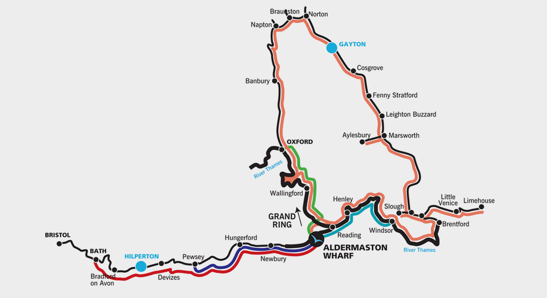 Routes from Worcester